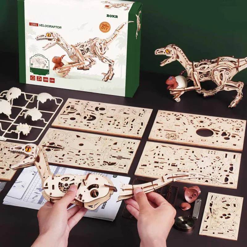 ROKR Velociraptor 3D Wooden Puzzle LD01
