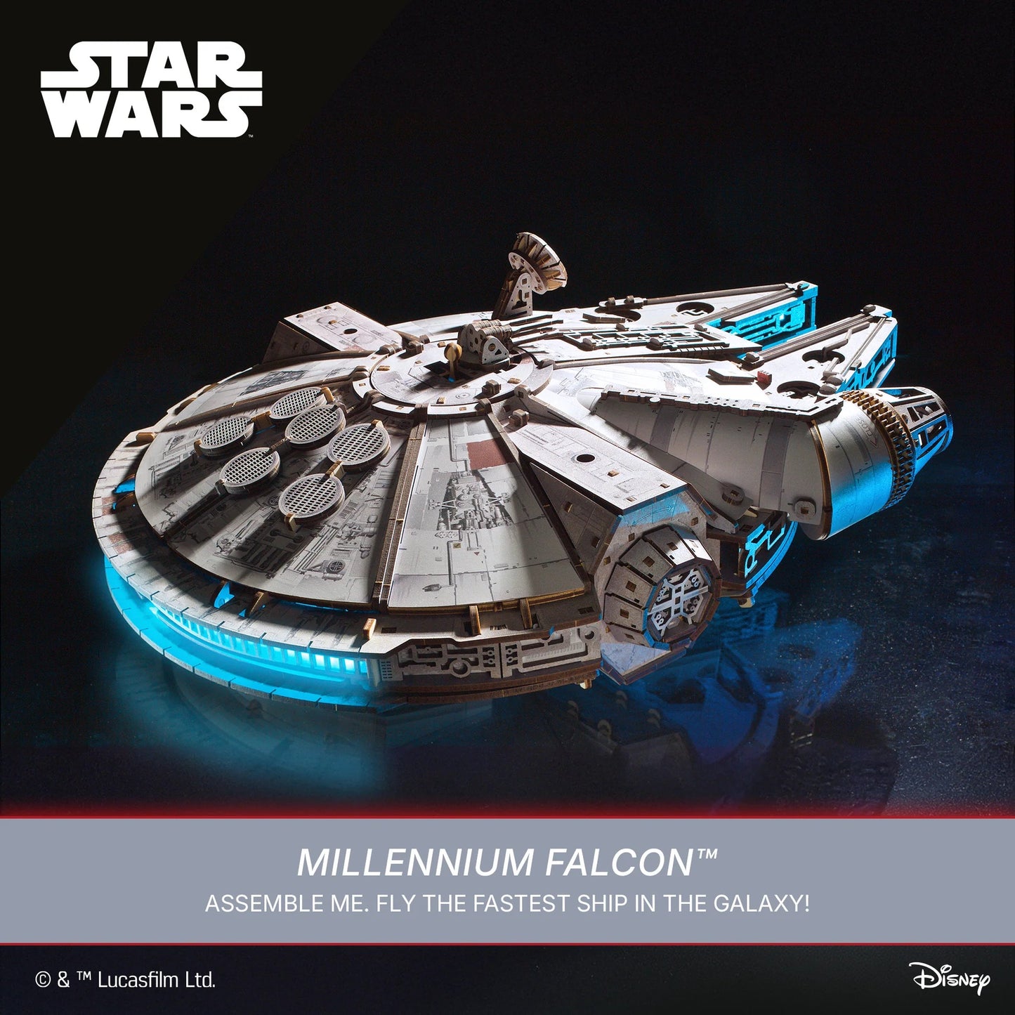 UGears Scale Millennium Falcon™ - 1235 Pieces (Advanced)