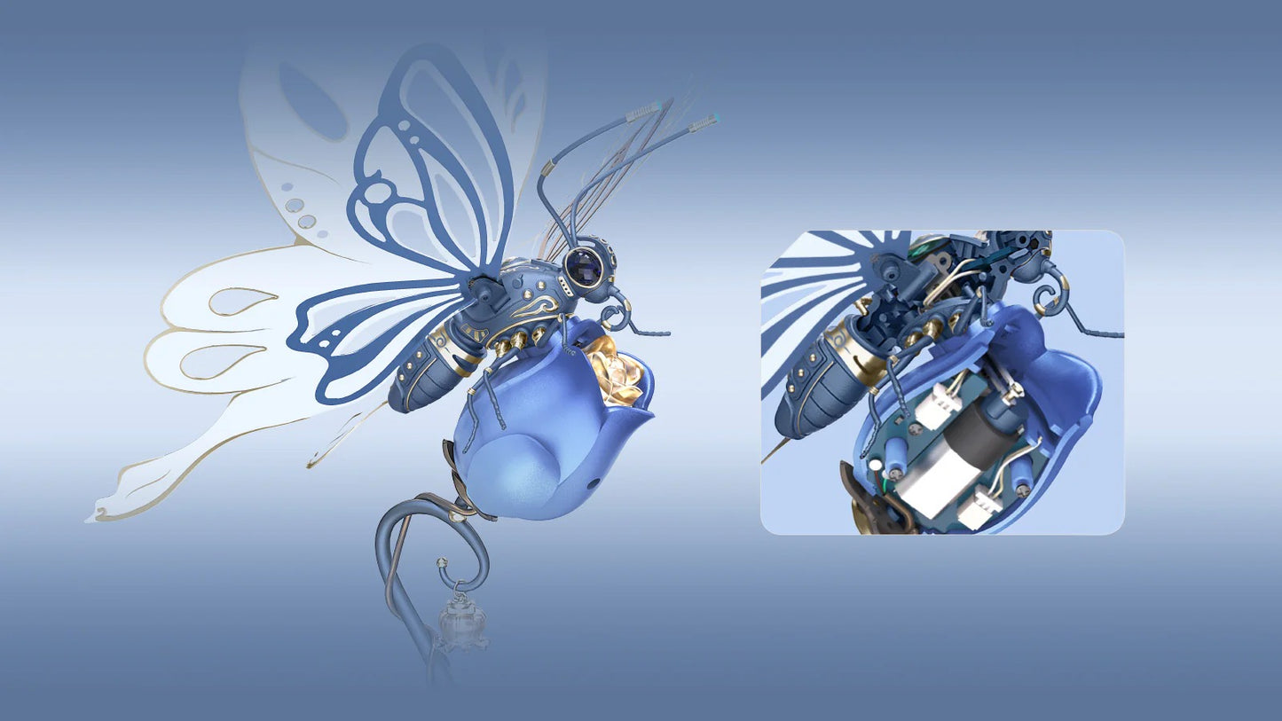 ROKR Butterfly (Blue) Model DIY 3D Puzzle