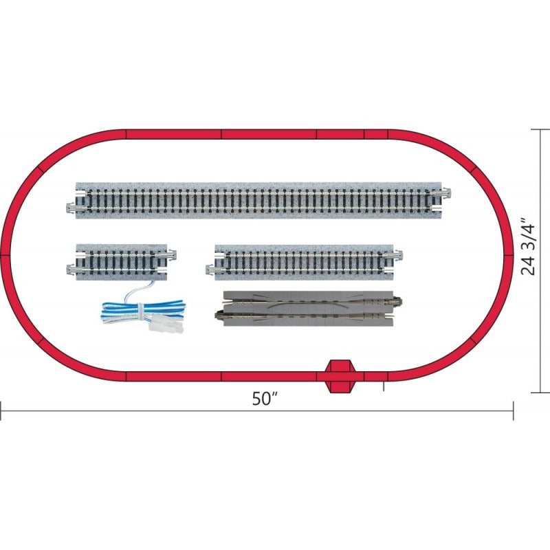 KATO 106-0022 (N) M1 Basic Oval Track Set W/Power Pack