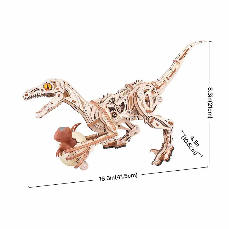 ROKR Velociraptor 3D Wooden Puzzle LD01