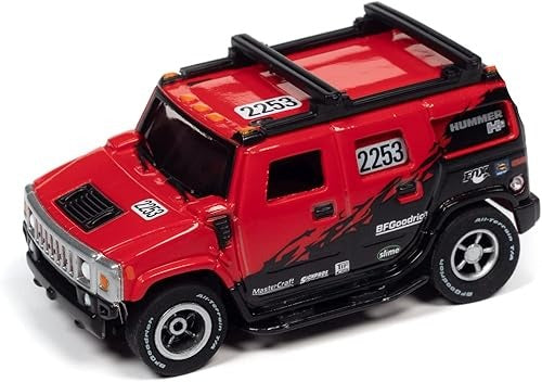 Auto World Xtraction Rally 2005 Hummer H2 (red) HO Scale Slot Car