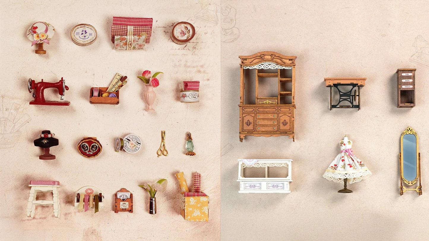 Rolife Elsa's Tailoring DIY Miniature House DG178
