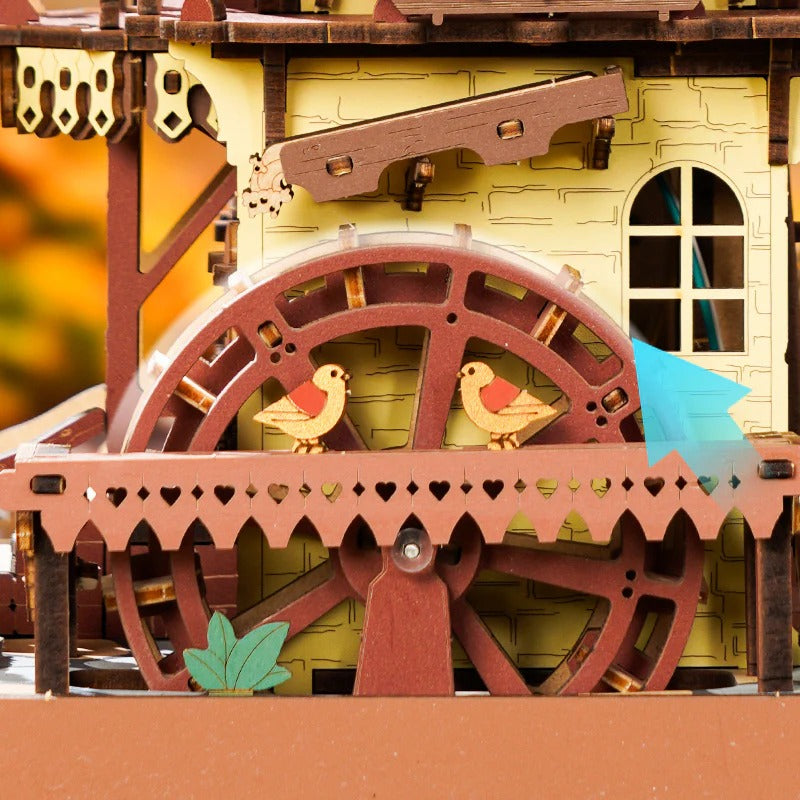 ROKR Cuckoo Clock Mechanical 3D Wooden Puzzle Colored
