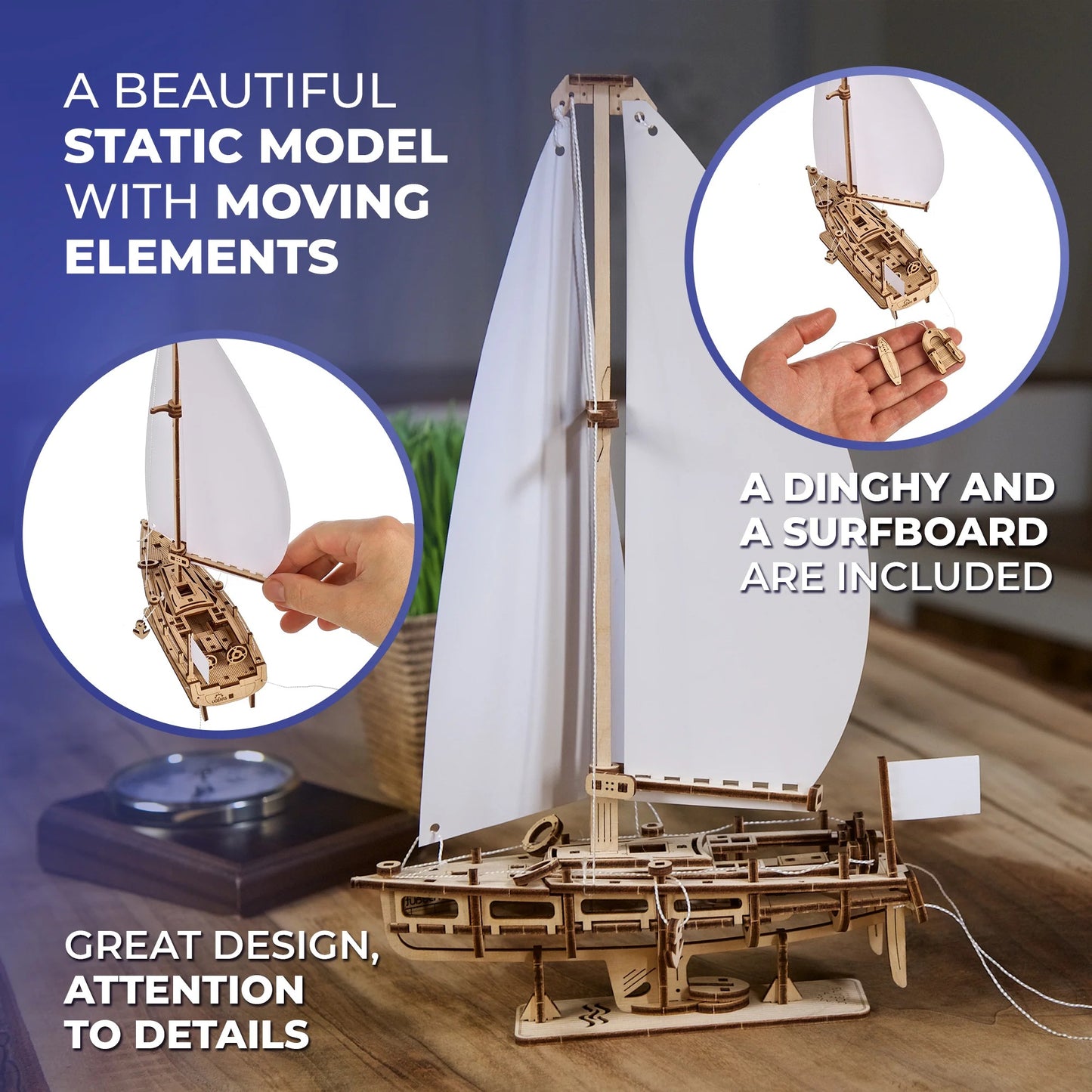 Ugears Ocean Beauty Yacht - 95 Pieces