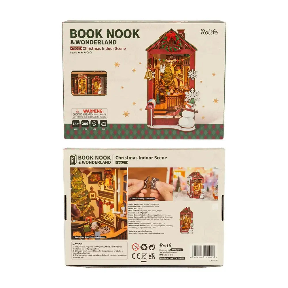 Rolife Christmas Indoor Scene Book Nook TGC07