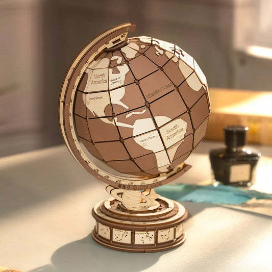 ROKR Luminous Globe 3D Wooden Puzzle ST003