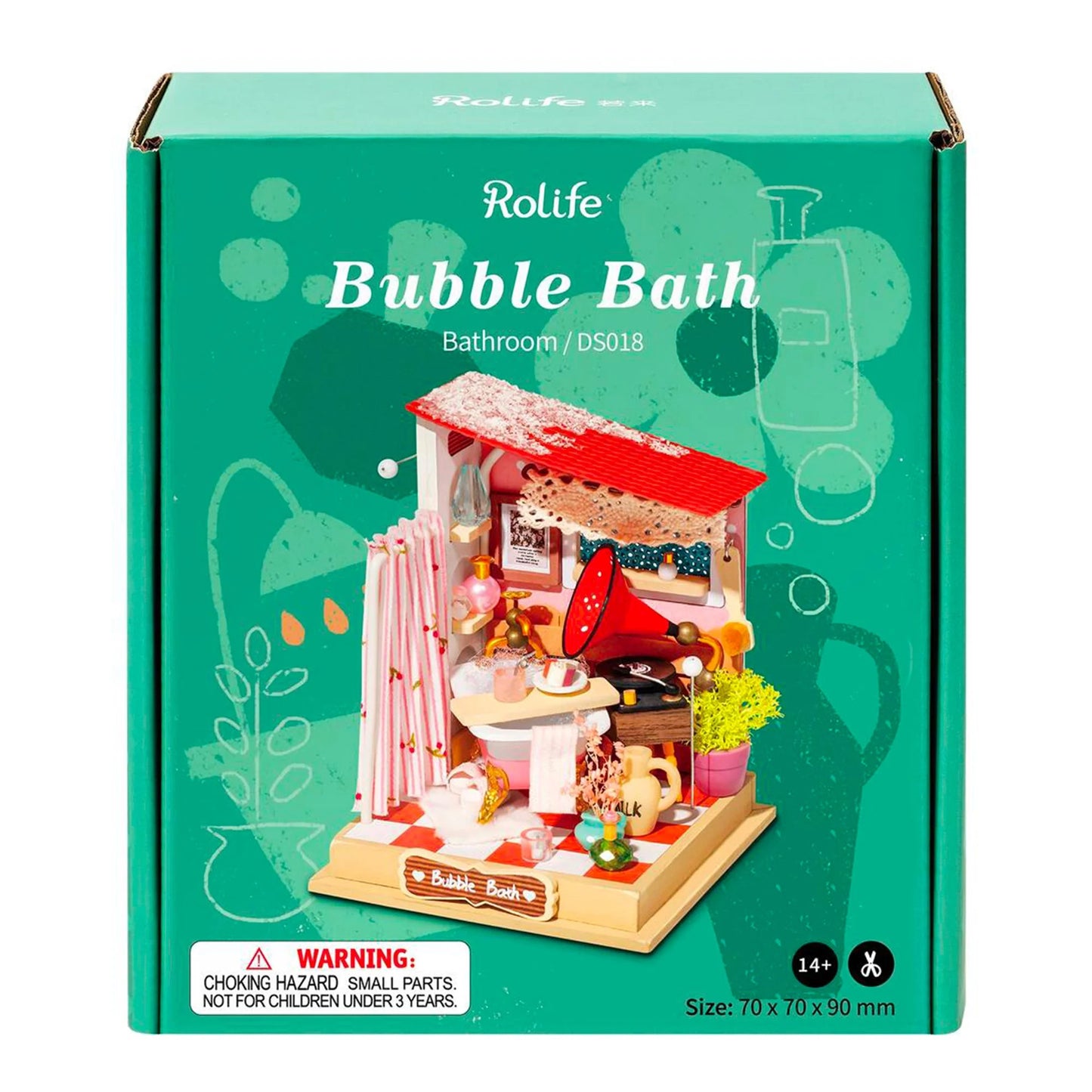 Rolife Bubble bath DIY Miniature Doll House