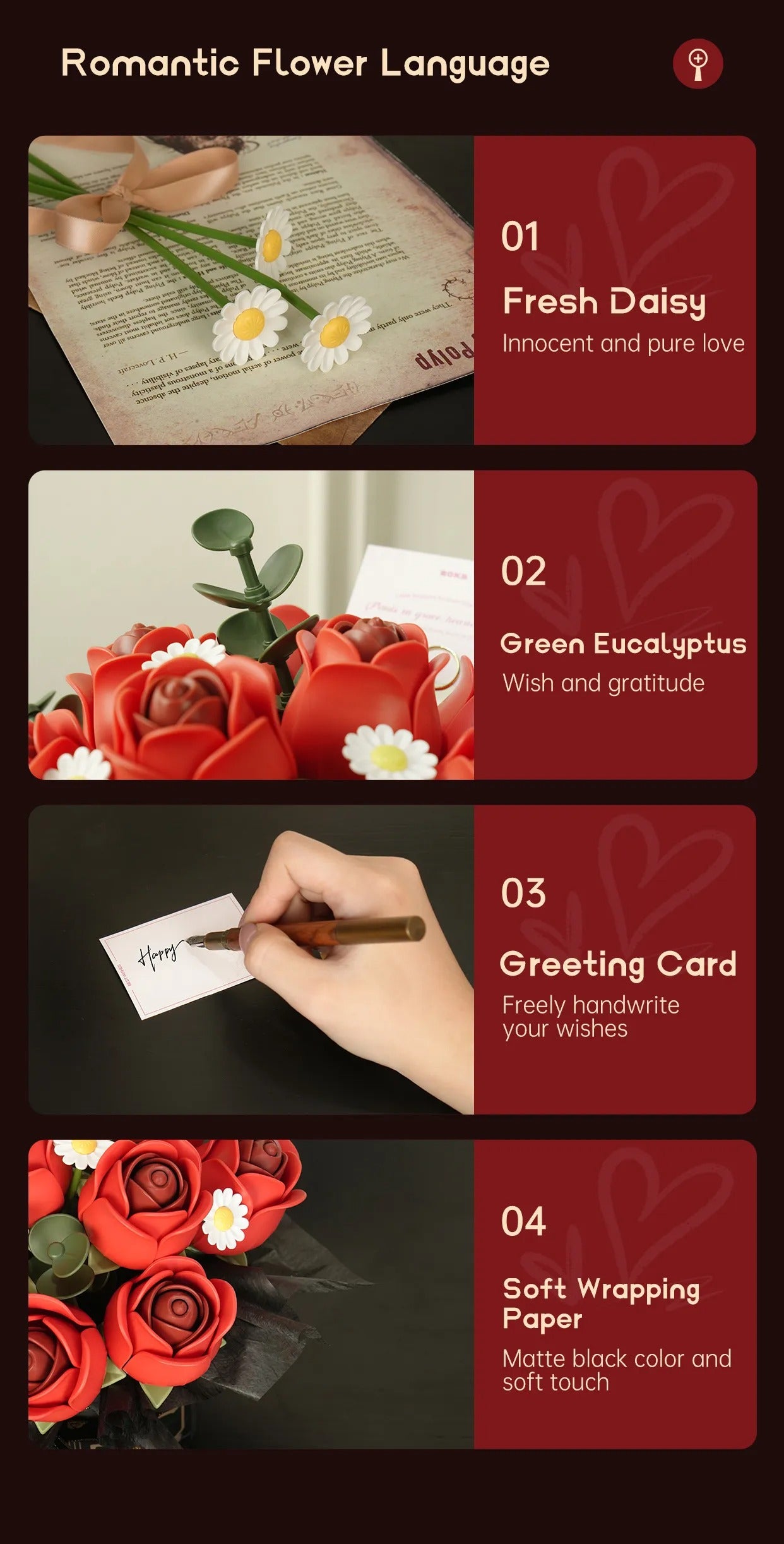 ROKR Red Rose Bouquet AF02J