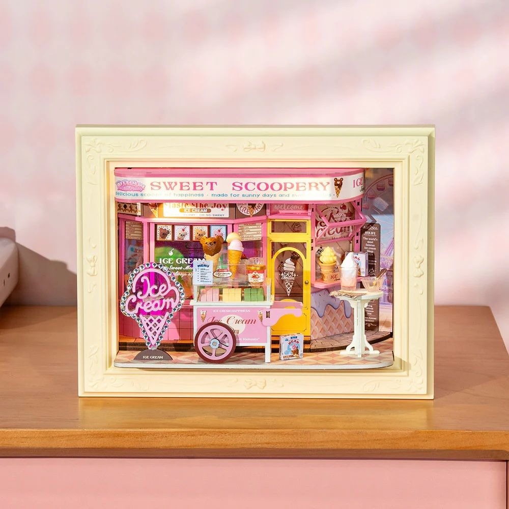 Rolife Sweet Scoopery Ice Cream 3D Wooden Puzzle DP002