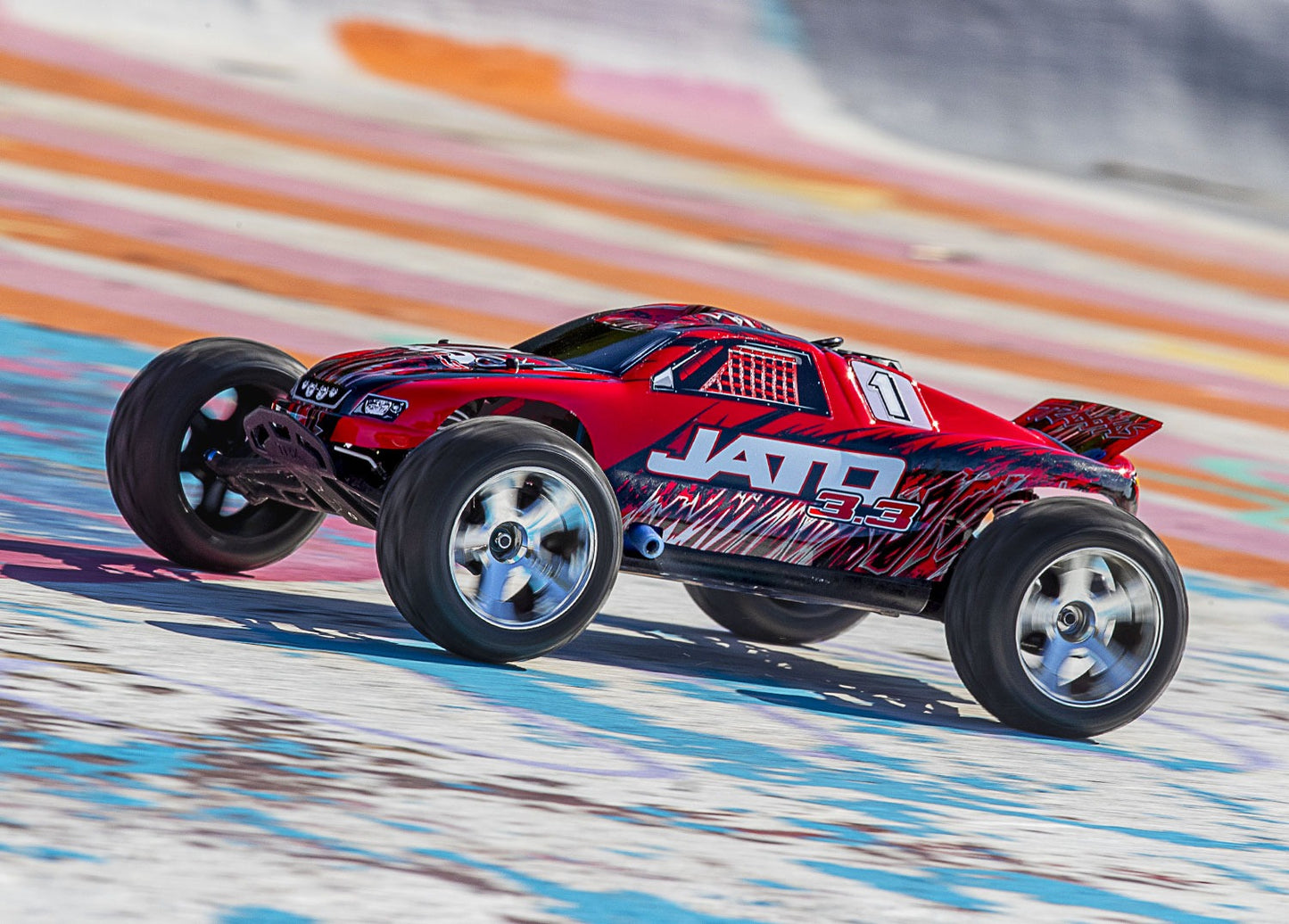 Traxxas Jato 3.3 Nitro with TSM - RedX TRA55077-3REDX