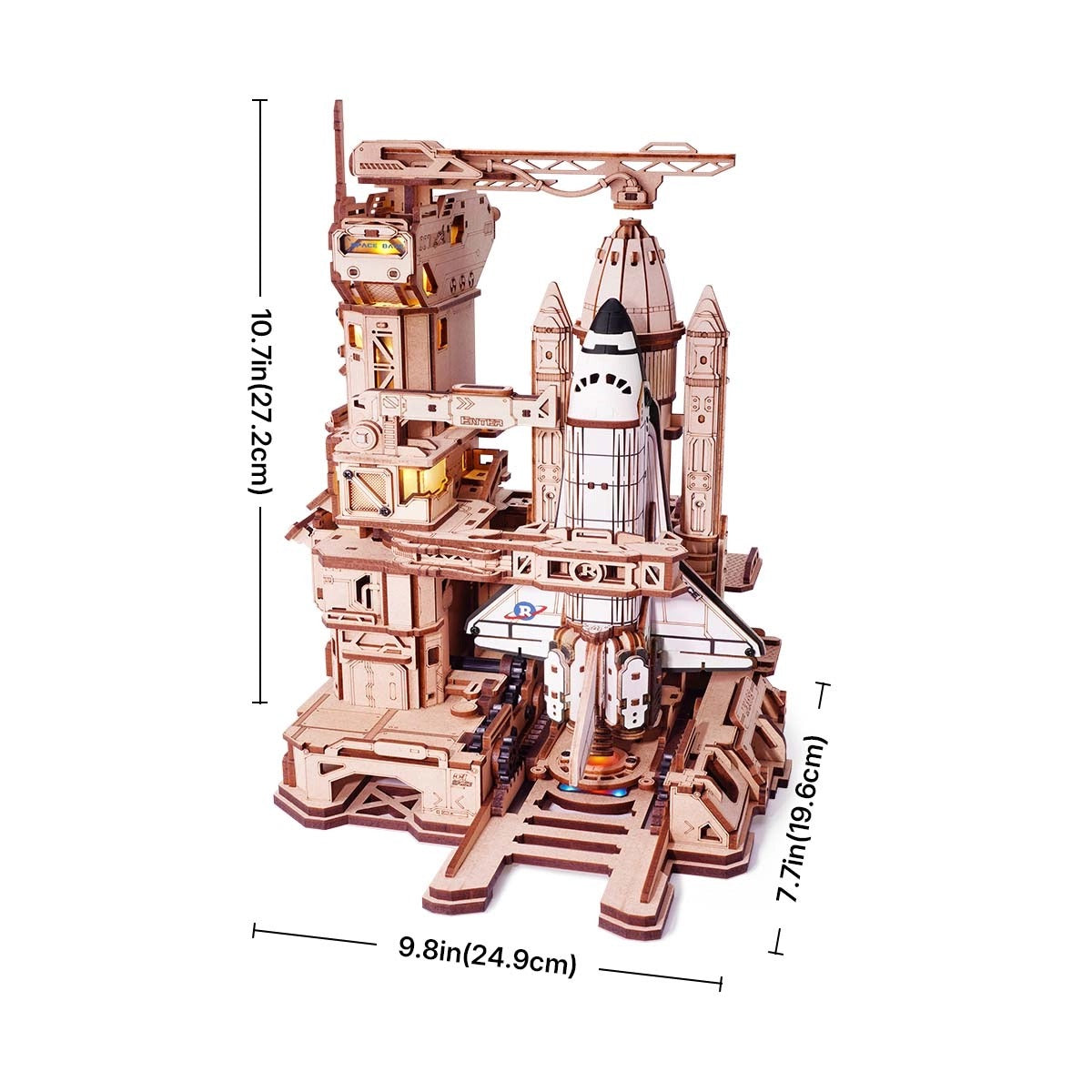 ROKR Space Shuttle Mechanical Gear 3D Wooden Puzzle