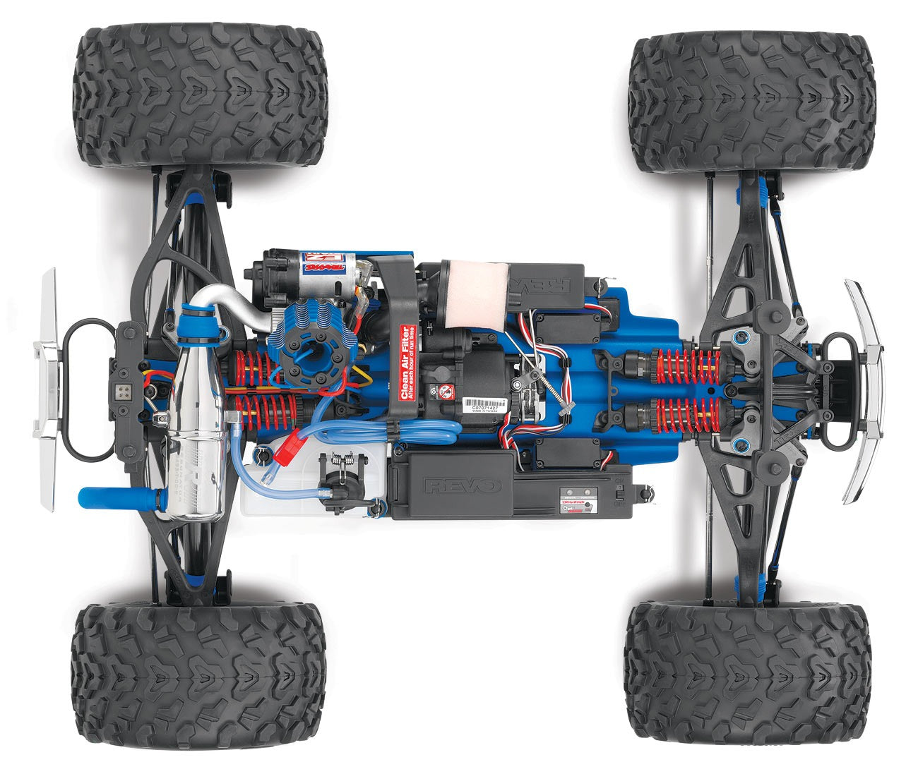 Traxxas Revo 3.3 4WD RTR Nitro Monster Truck - Blue TRA53097-3BLUE