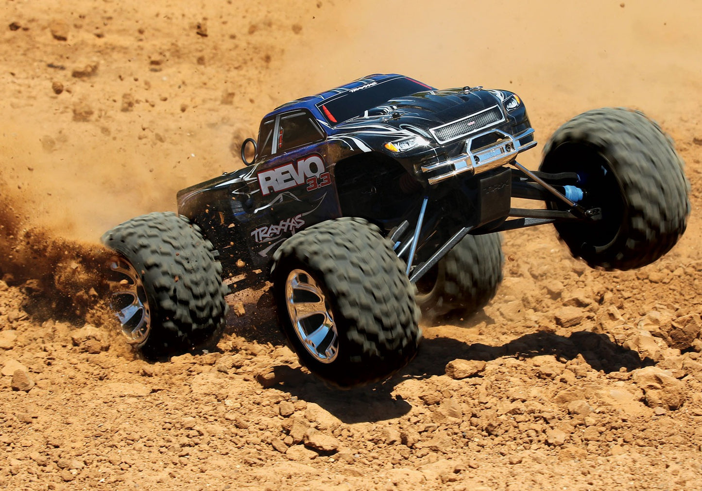 Traxxas Revo 3.3 4WD RTR Nitro Monster Truck - Blue TRA53097-3BLUE