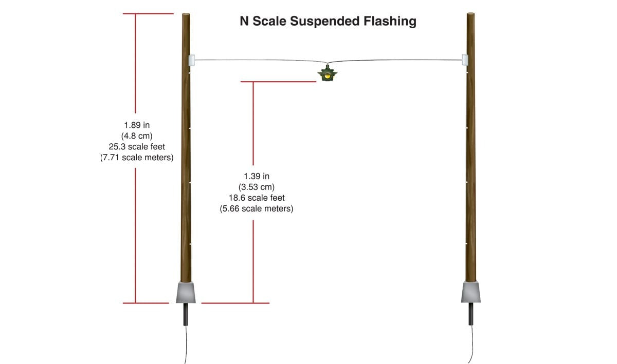 SUSPENDED FLASHING MOUNT LIGHTS (N) WOO5636
