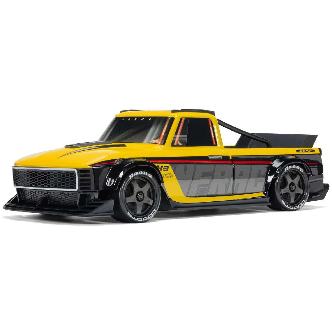 Arrma 1/12 INFRACTION GROM 3S 4X4 Brushless RTR - Yellow/Black