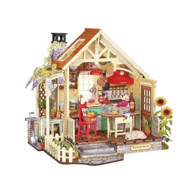 Rolife Sunlit Farmhouse Kitchen DIY Miniature House Kit DH101