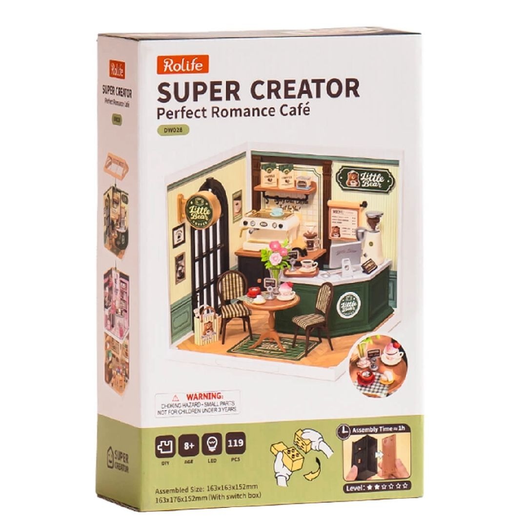 Rolife Perfect Romance Café DIY Plastic Minature House