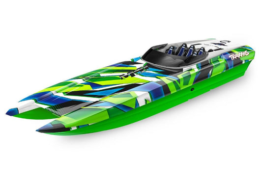 Traxxas DCB M41 Widebody 40" Catamaran High Performance Race Boat Green TRA57046-4GREENR