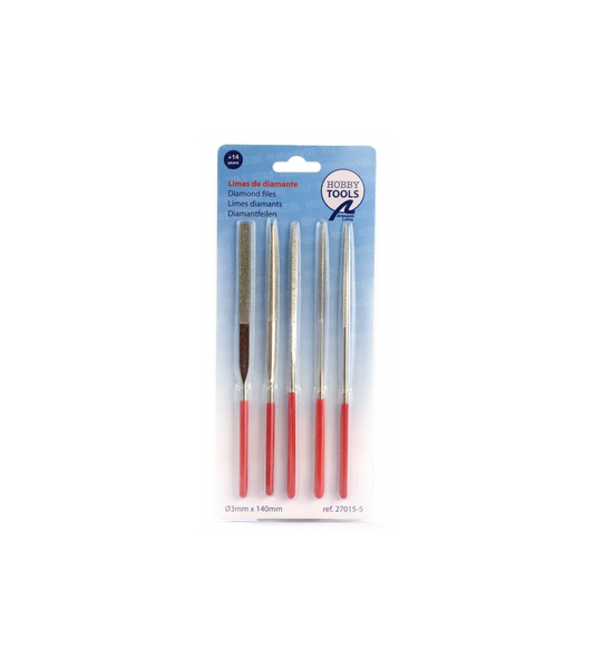 Set of 5 Diamond Files Size 140mm ART27015-5