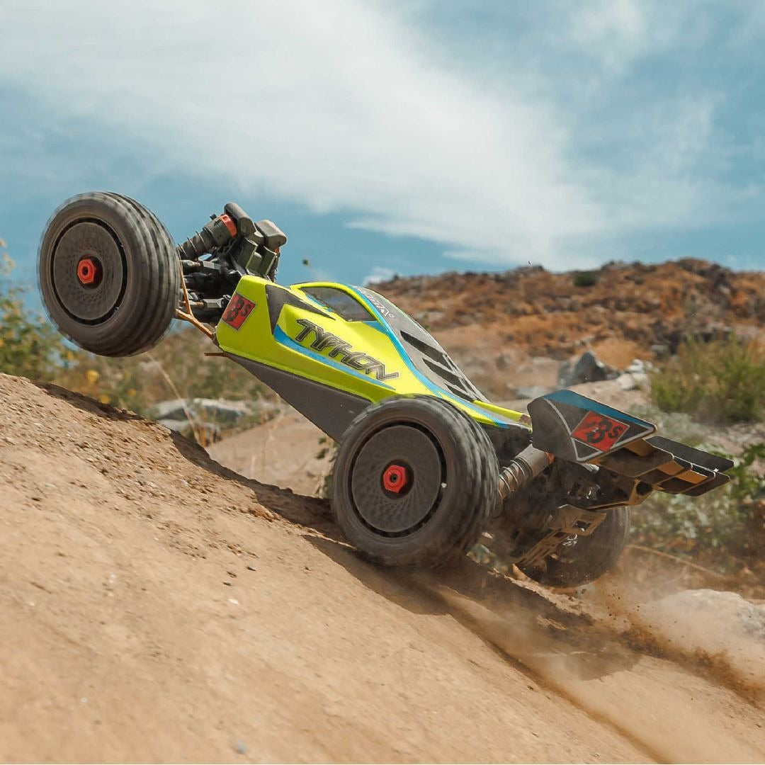 Arrma 1/8 TYPHON BLX 4x4 Buggy RTR - Yellow