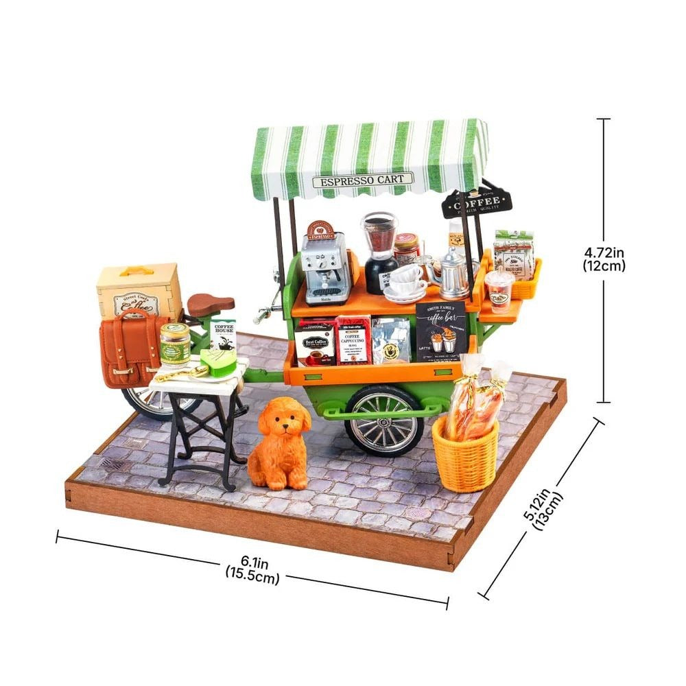 Rolife Aromatic Coffee Cart DIY Miniature House