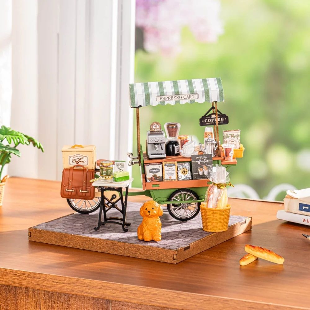 Rolife Aromatic Coffee Cart DIY Miniature House