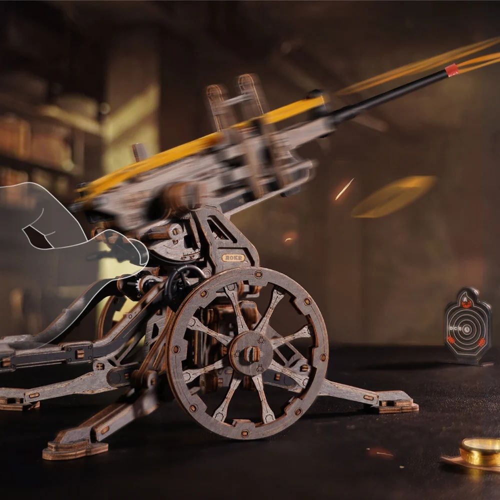 ROKR Anti-aircraft Gun 3D Wooden Puzzle