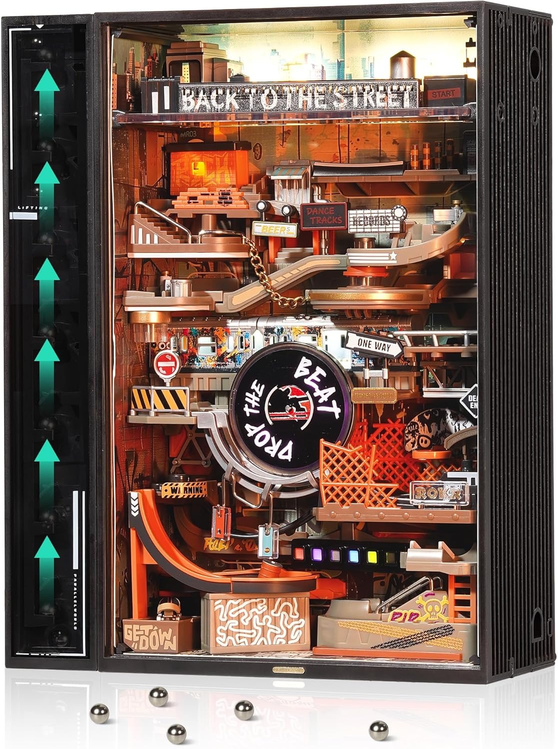 ROKR Hip-Hop Street Marble Run Mechanical 3D Puzzle