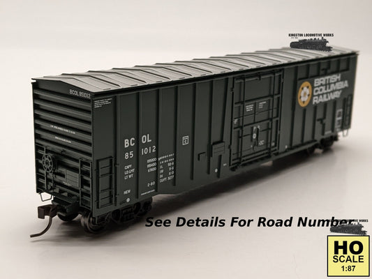 HO 52ft NSC 5277 Plug Door Box Car - British Columbia Railway / BC
