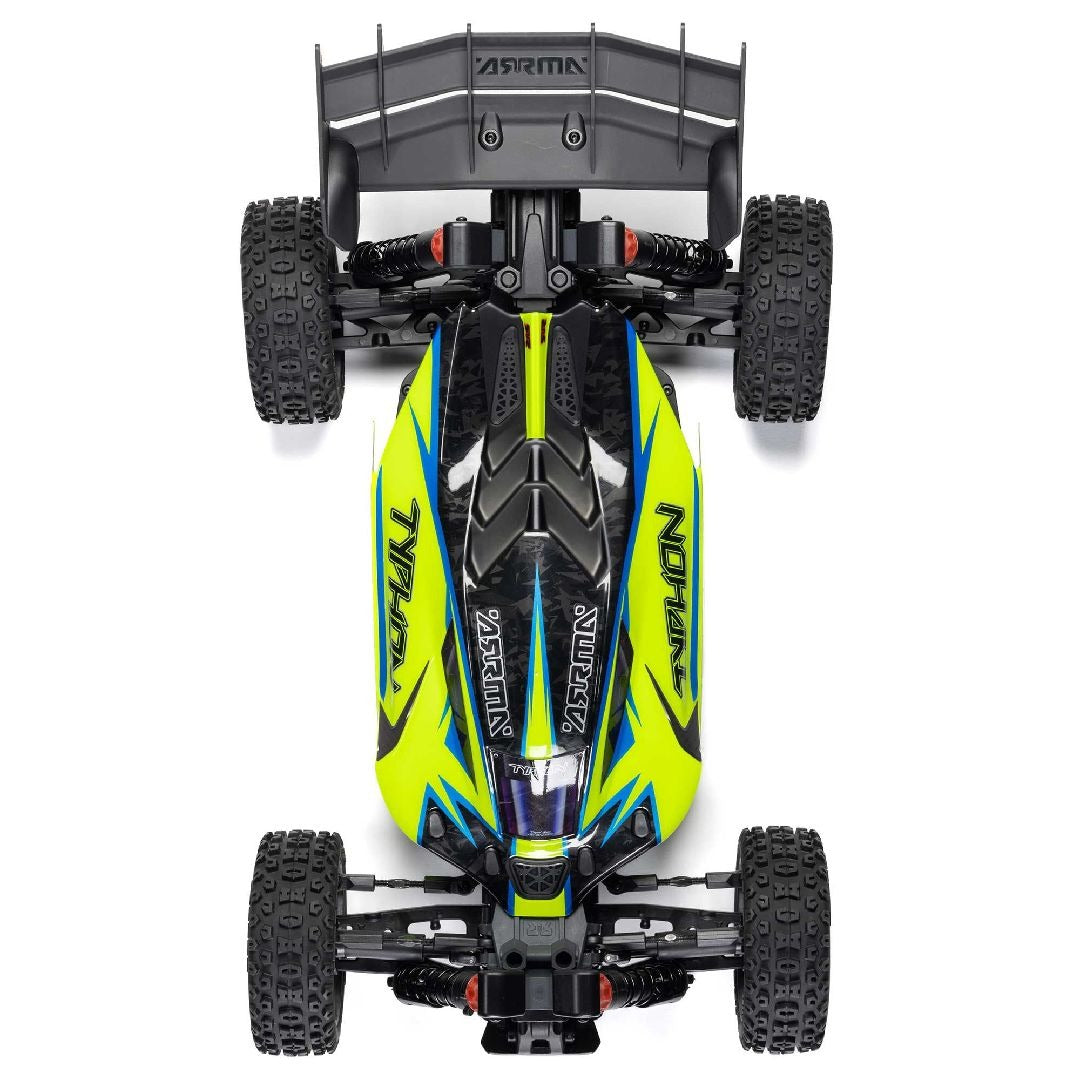 Arrma 1/8 TYPHON BLX 4x4 Buggy RTR - Yellow
