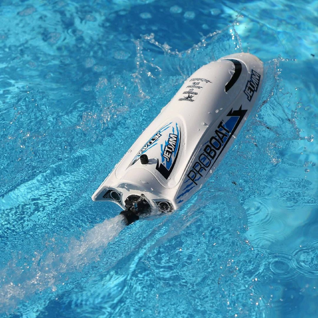 Pro Boat Jet Jam 12 Pool Racer, Brushed RTR - White (Battery & Charger Included)