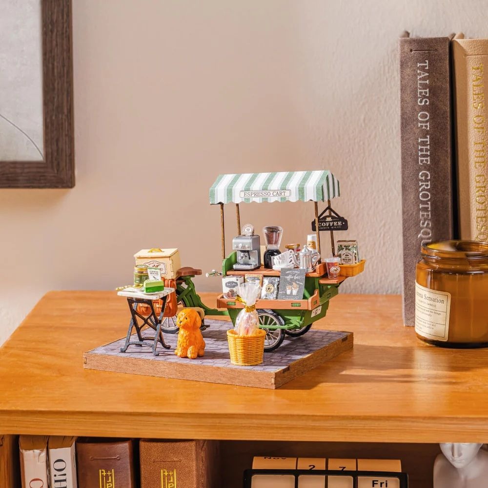 Rolife Aromatic Coffee Cart DIY Miniature House