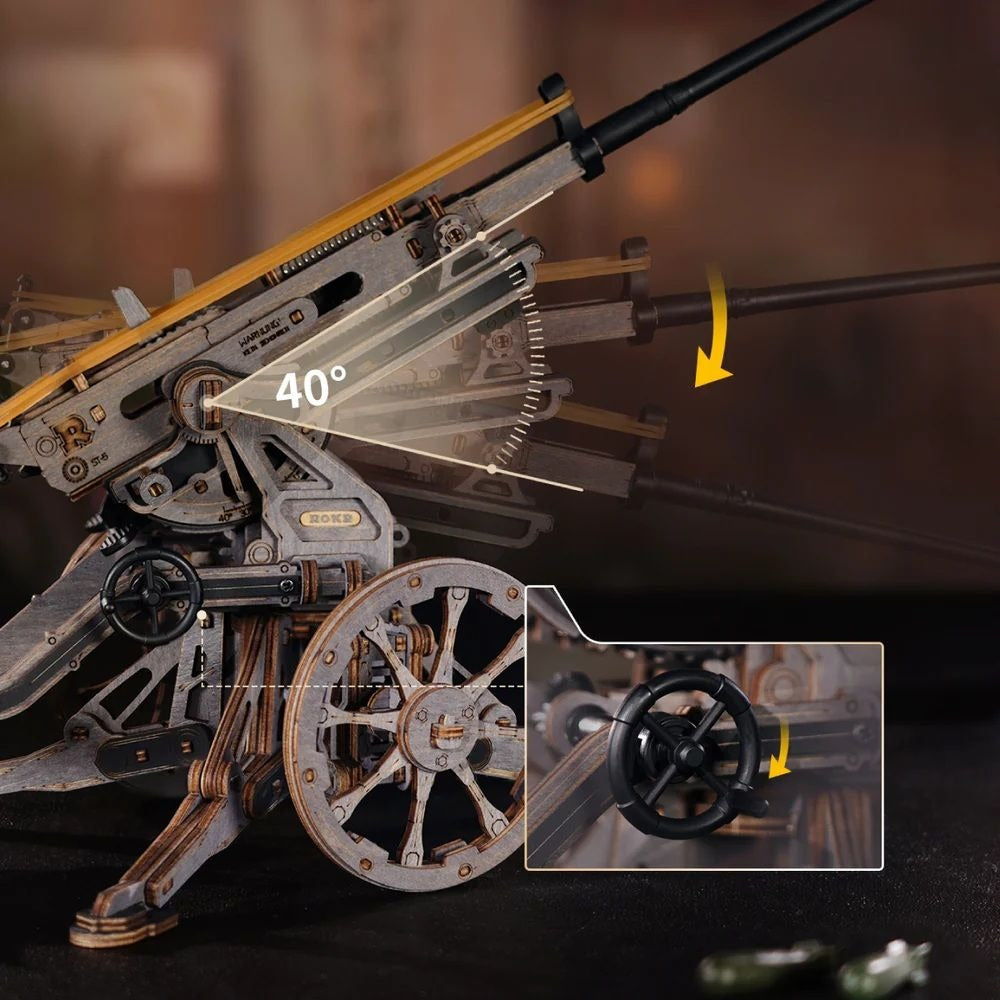ROKR Anti-aircraft Gun 3D Wooden Puzzle