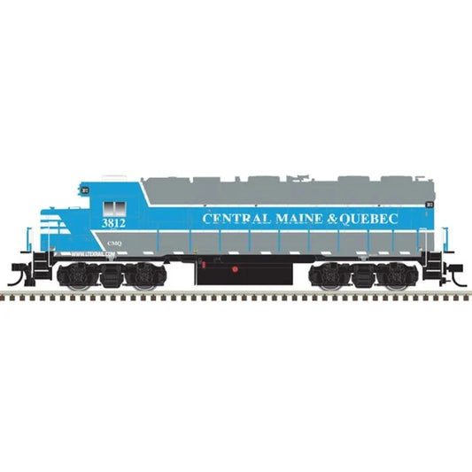 Atlas N Scale Diesel Atlas Master N EMD GP38, Silver, Standard DC, Central Maine & Quebec #3812