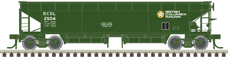 N Rolling Atlas 70 Ton Hart Ballast Car British Columbia Rd #2504