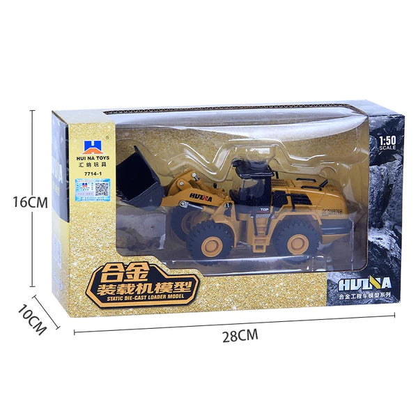 HUINA 1714 1:50 ALLOY DIECAST WHEEL LOADER