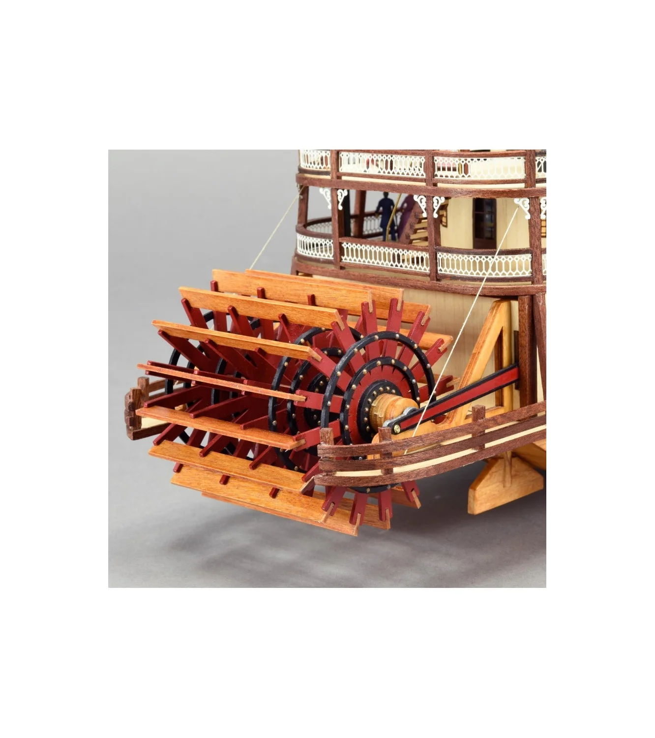 Paddle Steamer King of the Mississippi. 1:80 Wooden Model Kit Boat ART20515