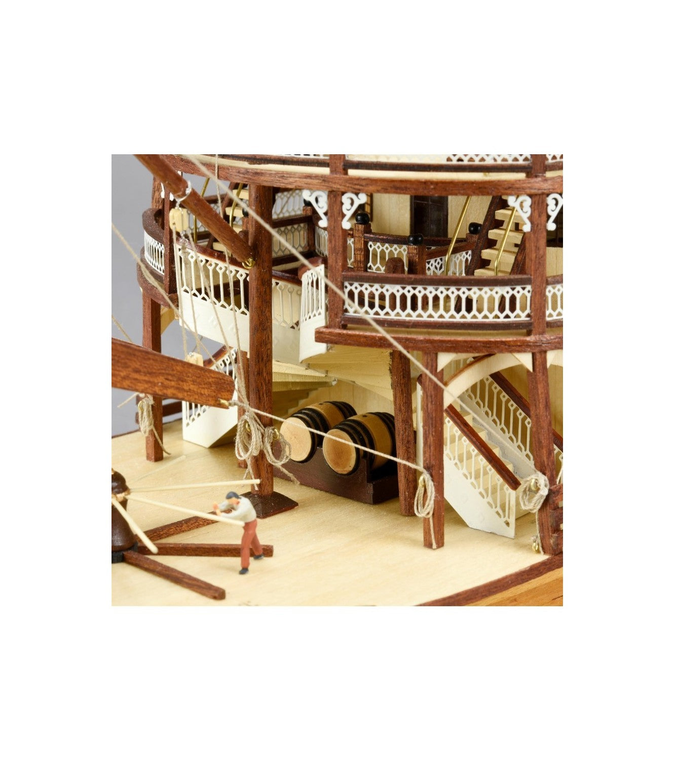Paddle Steamer King of the Mississippi. 1:80 Wooden Model Kit Boat ART20515
