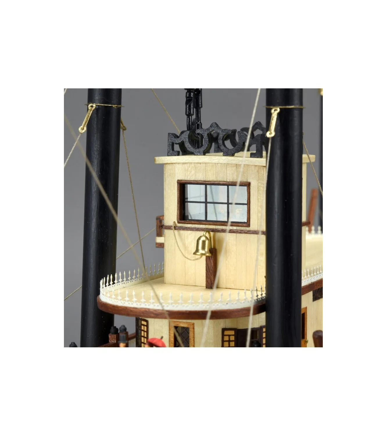 Paddle Steamer King of the Mississippi. 1:80 Wooden Model Kit Boat ART20515