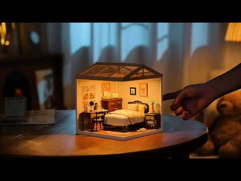 Rolife Sweet Dream Bedroom DIY Plastic Miniature House ROEDW009
