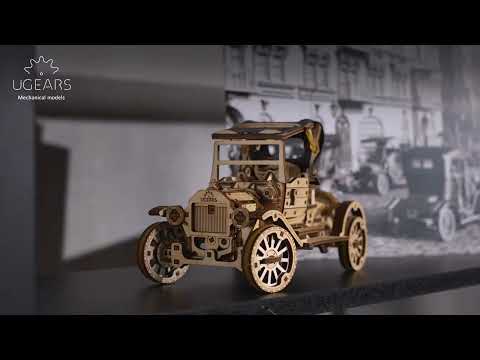 UGears Retro Car UGR-T (Old Model T) -  337 Pieces (Advanced)