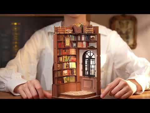 Rolife Silent Corner Study DIY Book Nook Shelf Insert TGE02