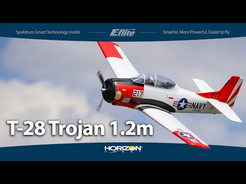 E-Flite T-28 Trojan 1.2m with Smart BNF Basic