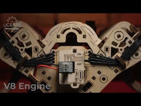 Ugears Engine V8 - 776 Parts (Advanced) UGR70264