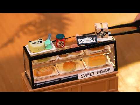 Rolife Super Creator Golden Wheat Bakery Plastic DIY Miniature House Kit DW005