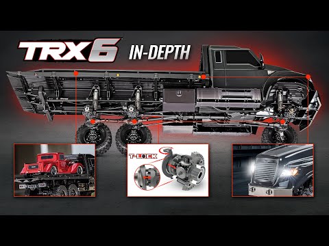 Traxxas TRX-6 Ultimate RC Hauler: 1/10 Scale 6X6 Electric Flatbed Truck, Black TRA88086-84BLACK