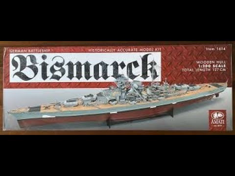 AMATI Bismarck Battleship Kit 1:200 Boat AMA1614
