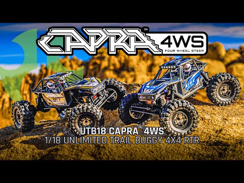 1/18 UTB18 Capra 4WS 4X4 RTR Brushed Rock Crawler, Yellow