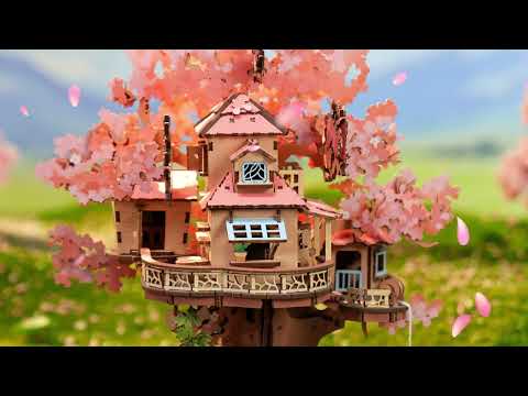 Rolife Sakura Tree House 3D Wooden Puzzle